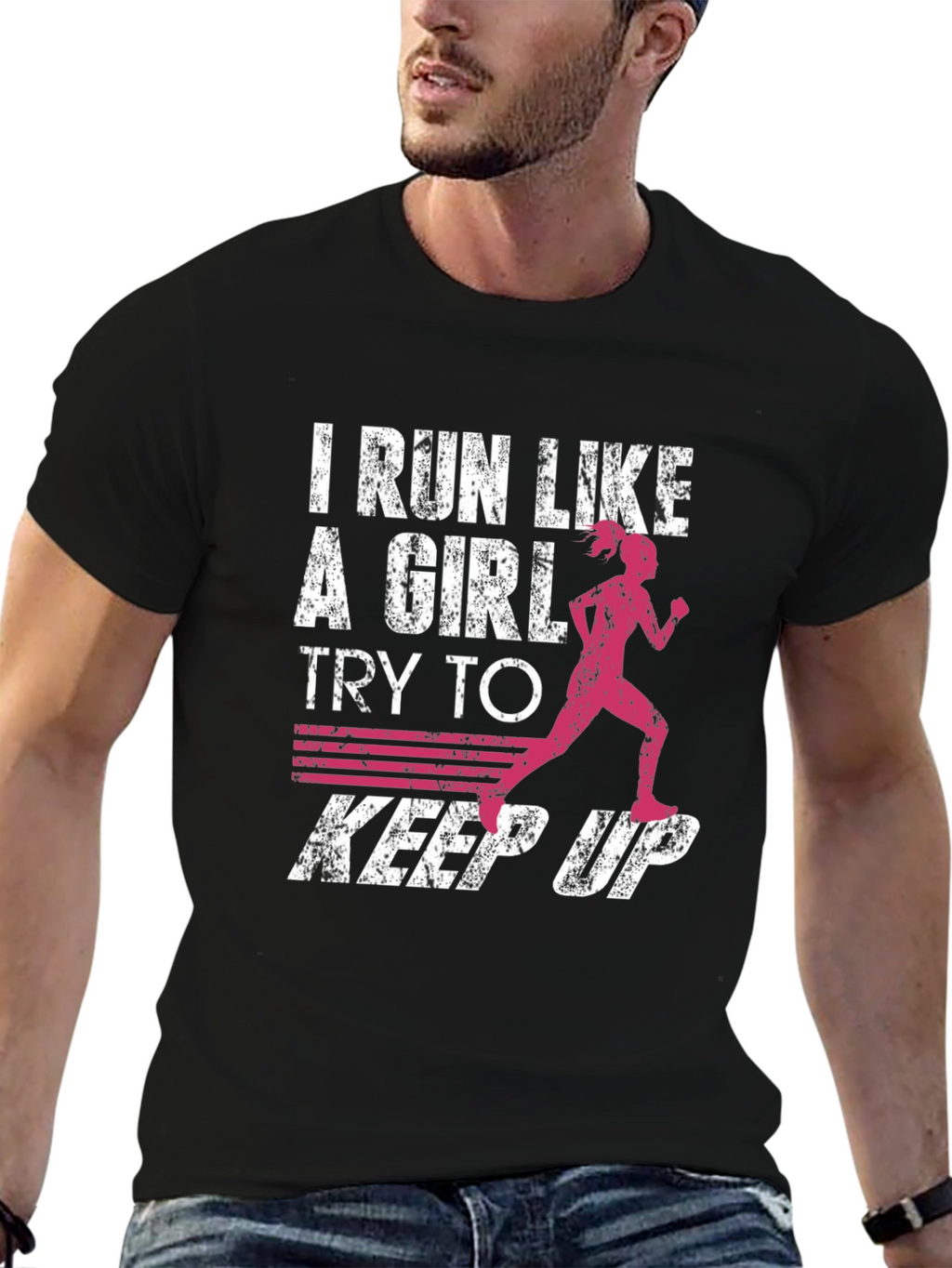 I Run Like A Girl Graphic Tee