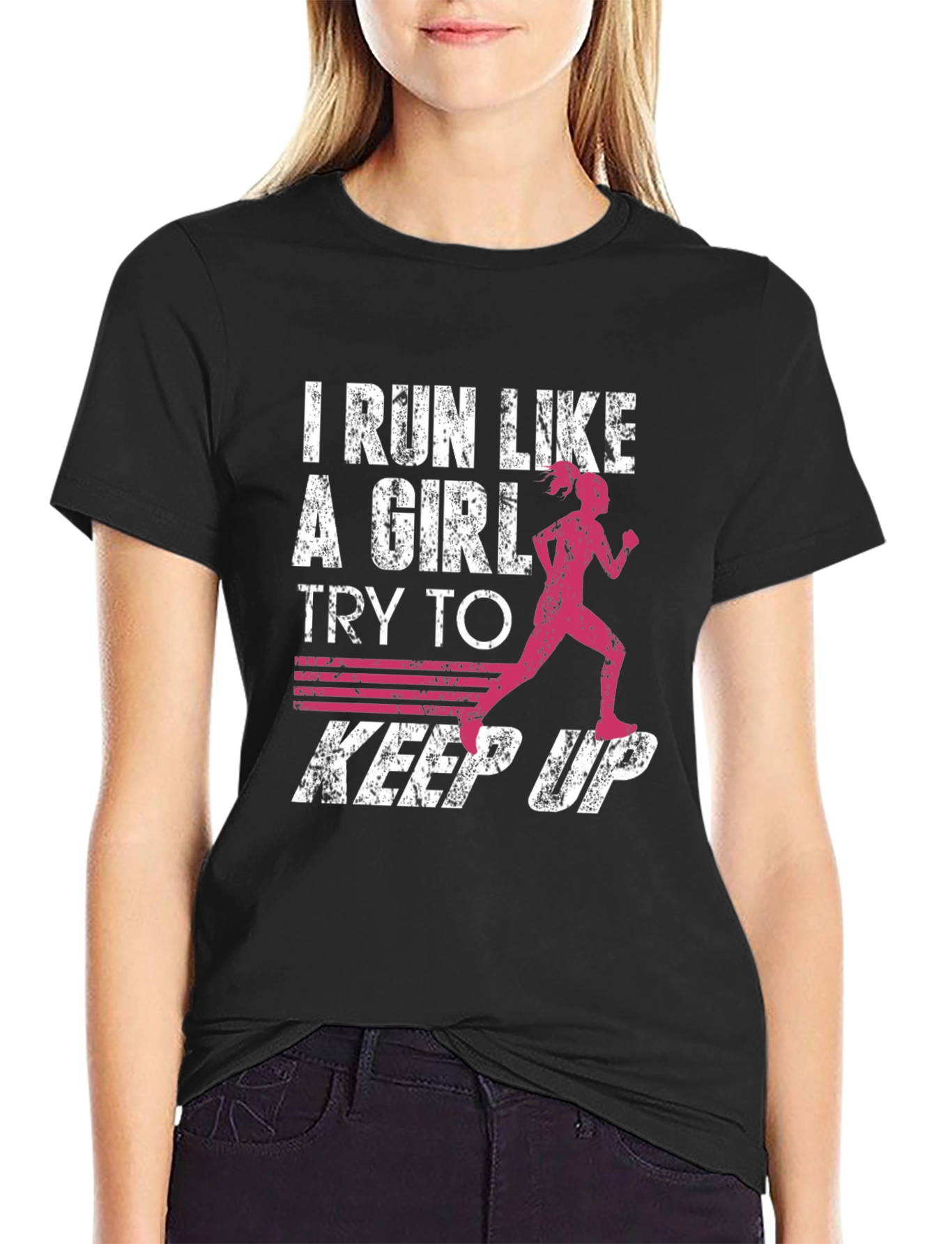I Run Like A Girl Graphic Tee