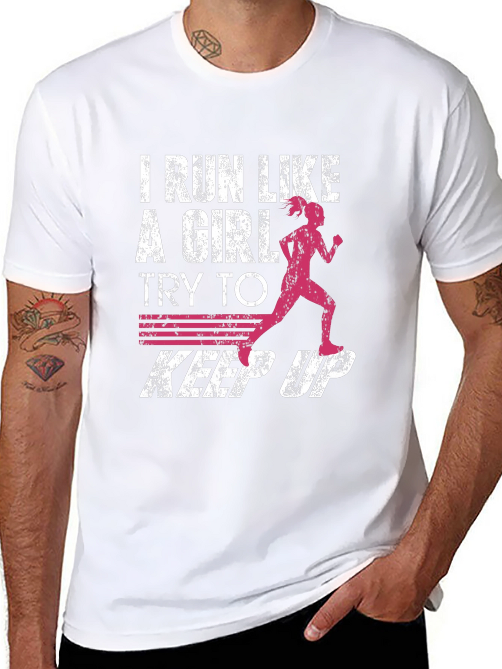 I Run Like A Girl Graphic Tee