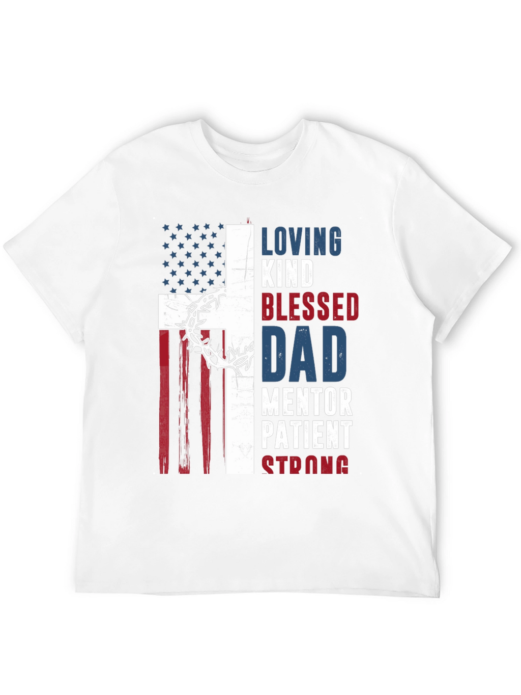 Patriotic Christian Dad Graphic T-Shirt