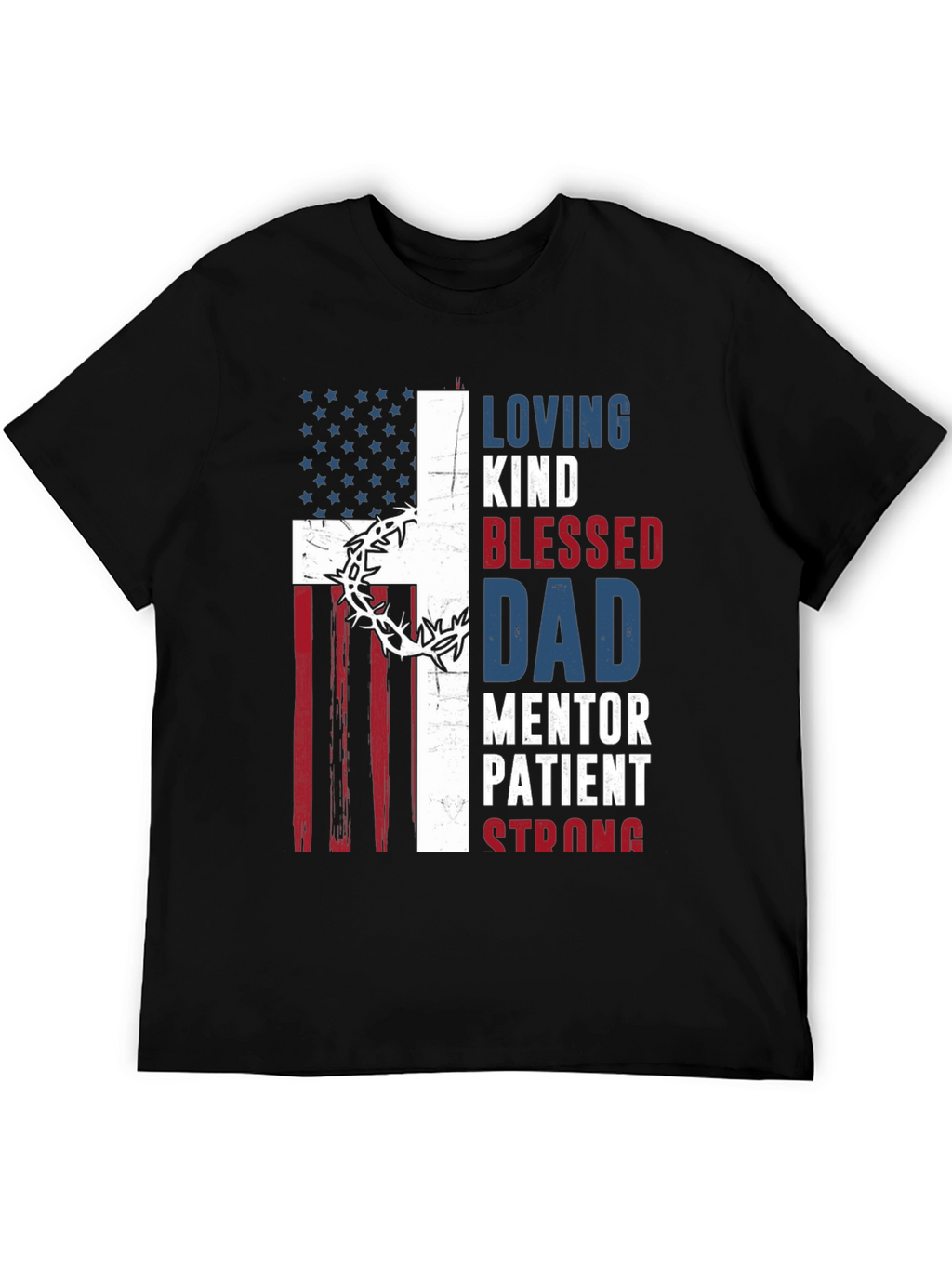 Patriotic Christian Dad Graphic T-Shirt