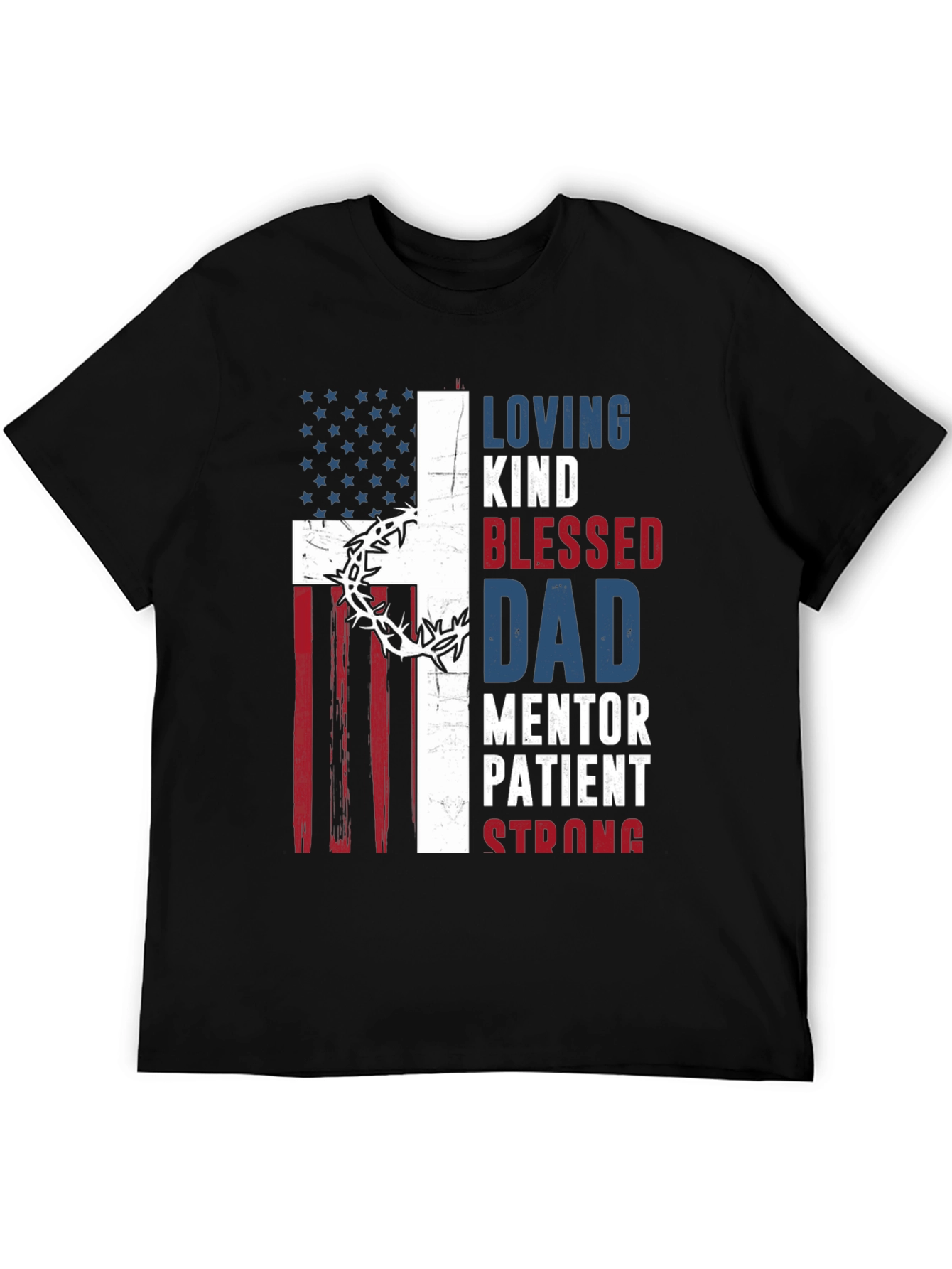 Patriotic Christian Dad Graphic T-Shirt