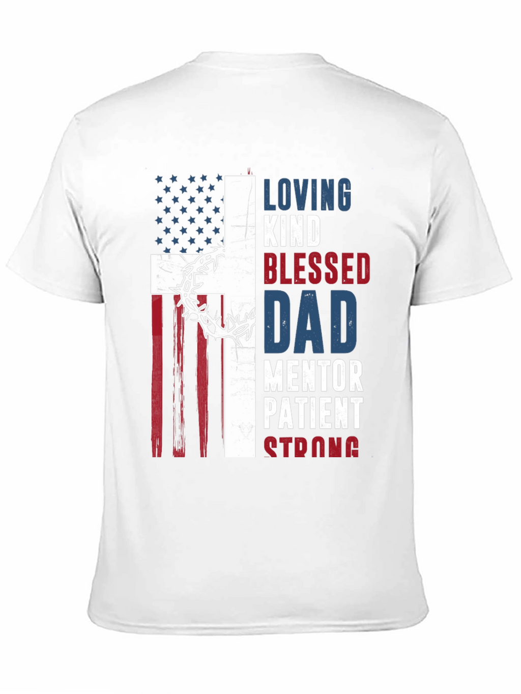 Patriotic Christian Dad Graphic T-Shirt