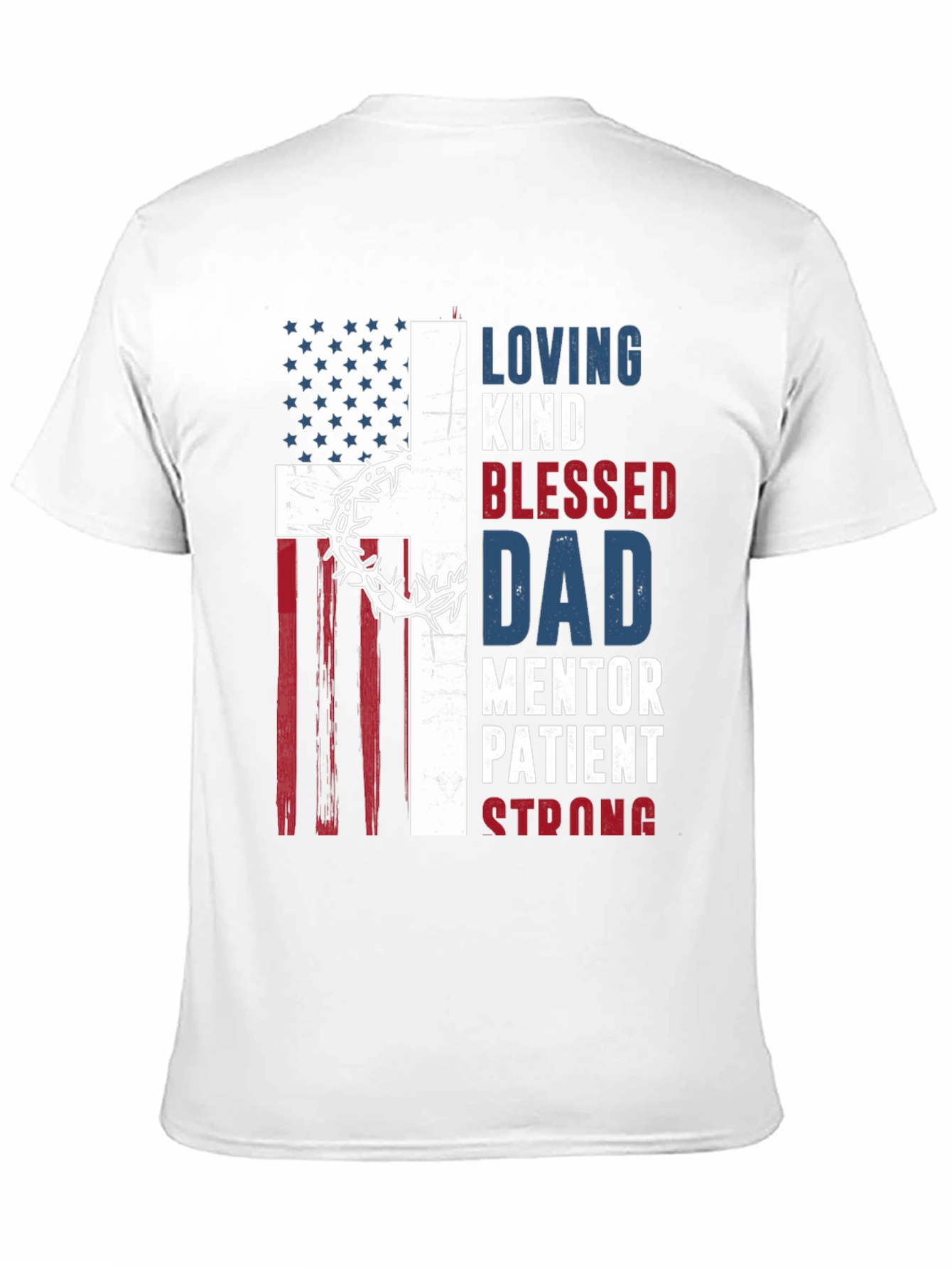 Patriotic Christian Dad Graphic T-Shirt