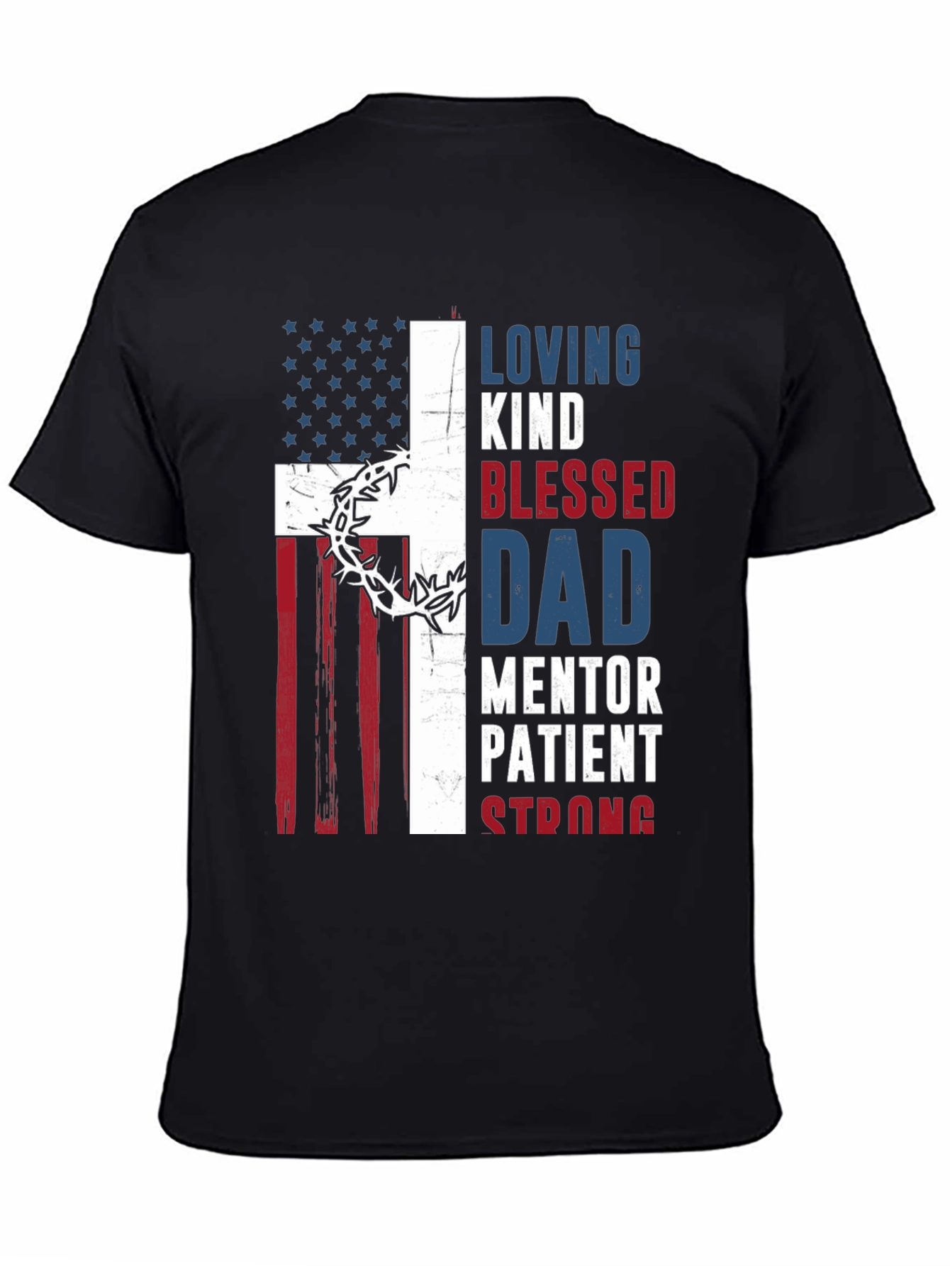 Patriotic Christian Dad Graphic T-Shirt