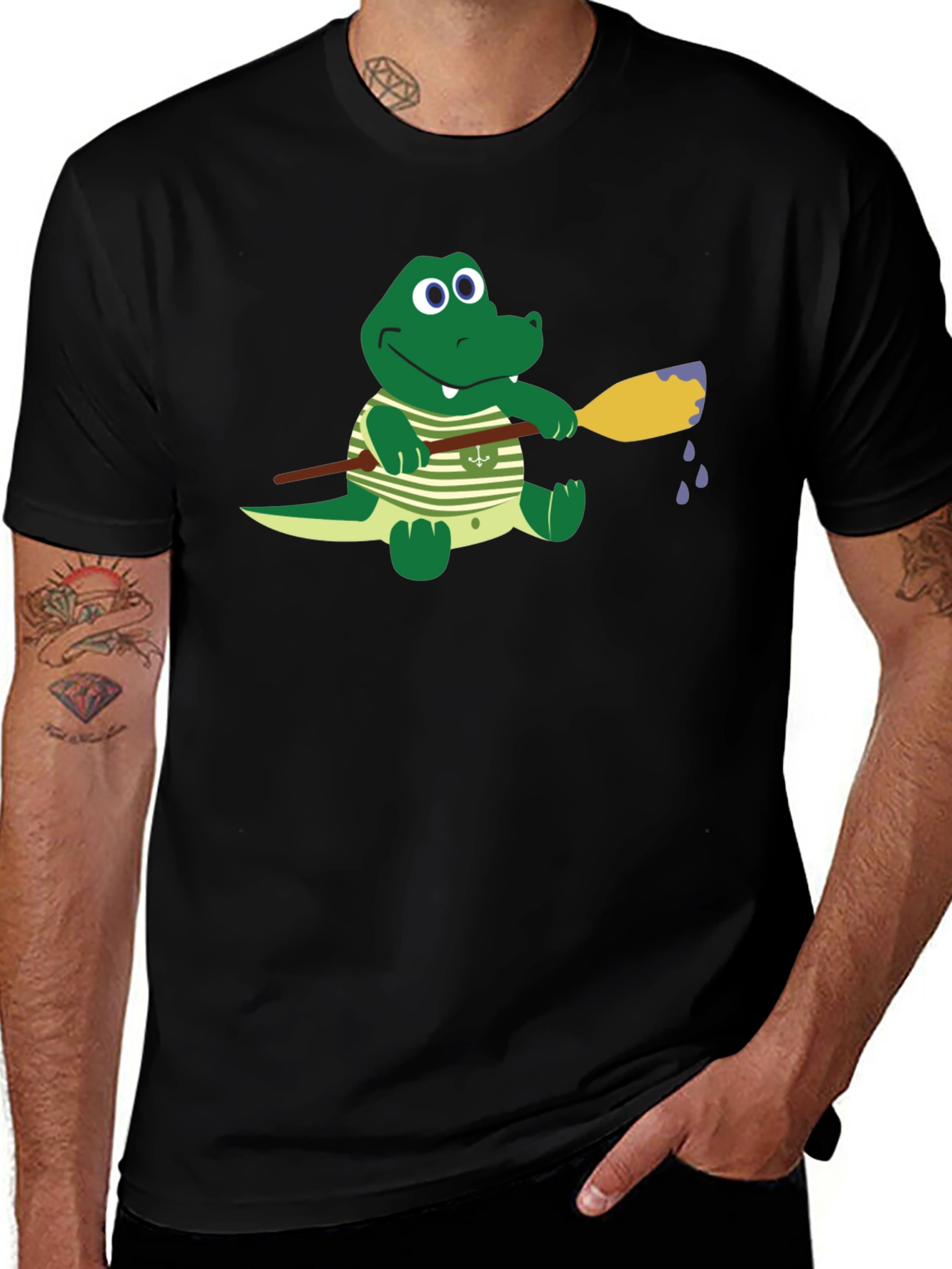 Gator Paddle T-Shirt - Comfortable Cotton Crew Neck