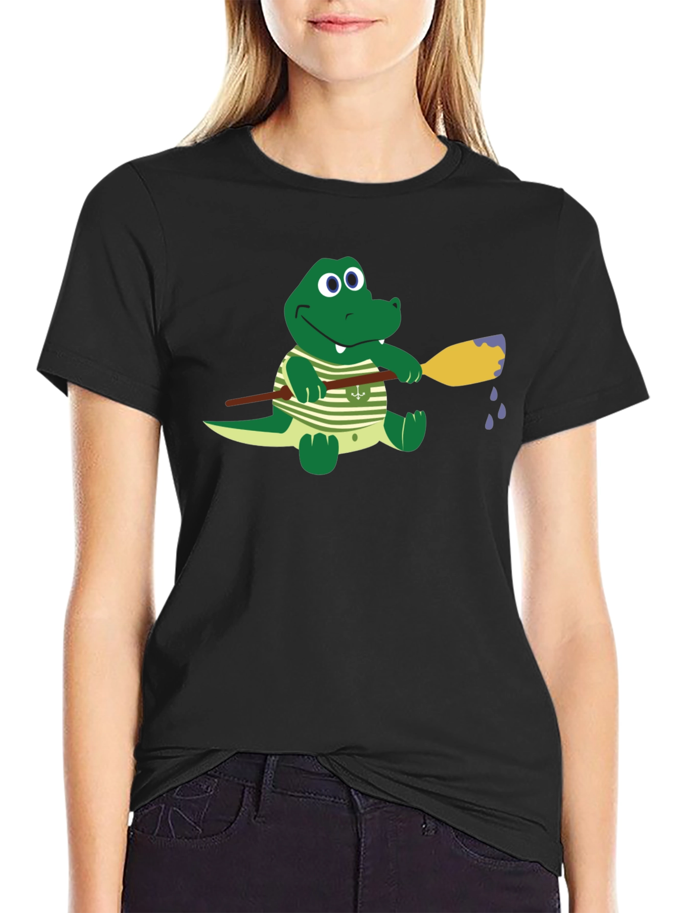 Gator Paddle T-Shirt - Comfortable Cotton Crew Neck