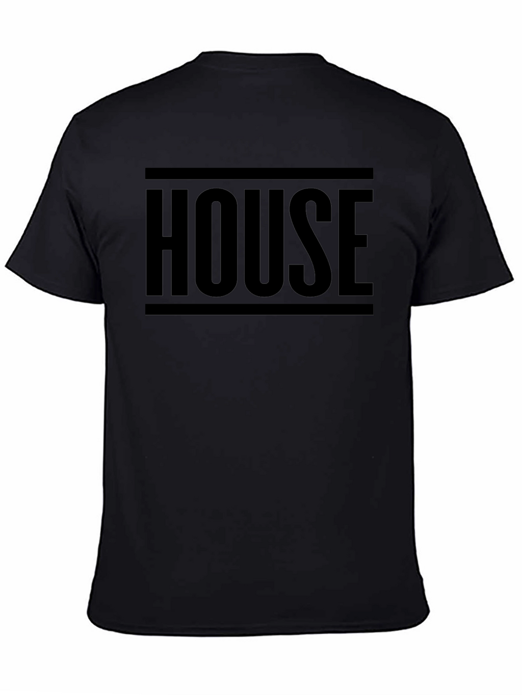 HOUSE Graphic Print Black Tee