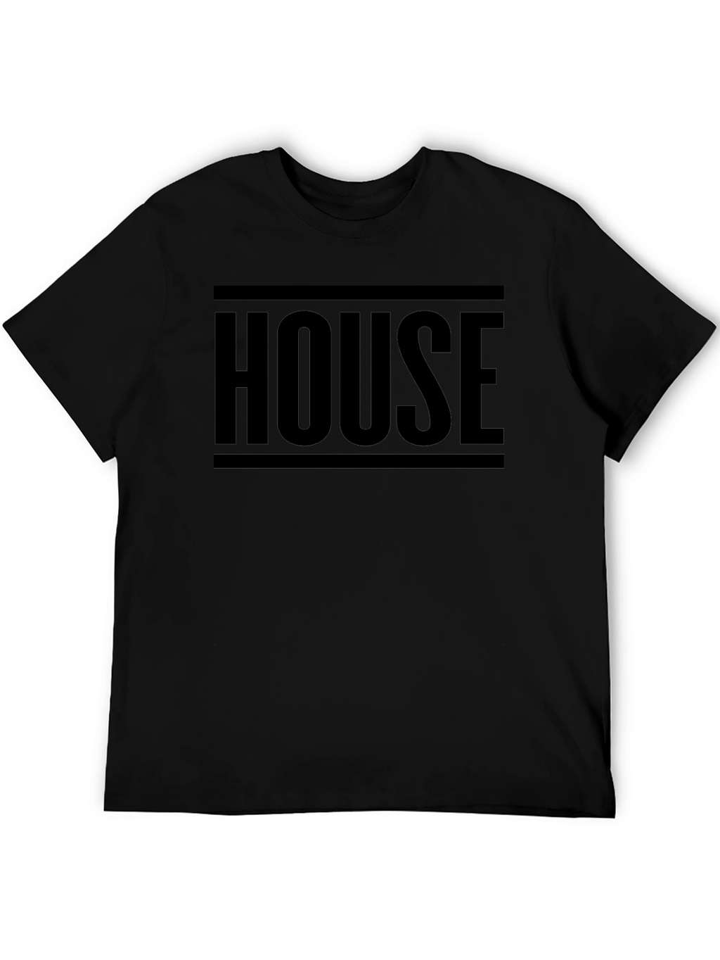 HOUSE Graphic Print Black Tee