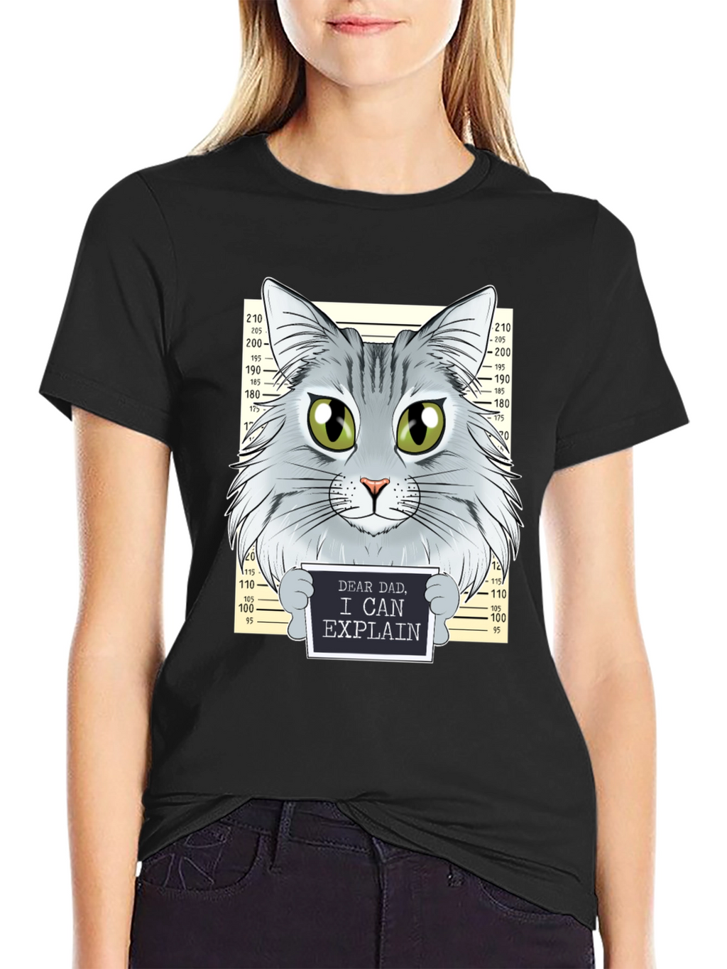 Dear Dad Funny Cat T-Shirt