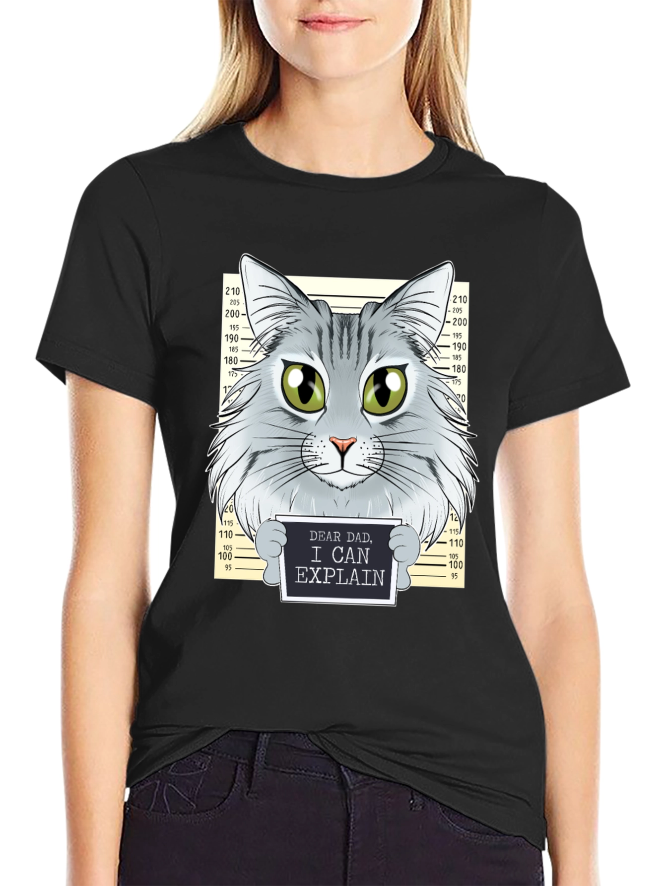 Dear Dad Funny Cat T-Shirt