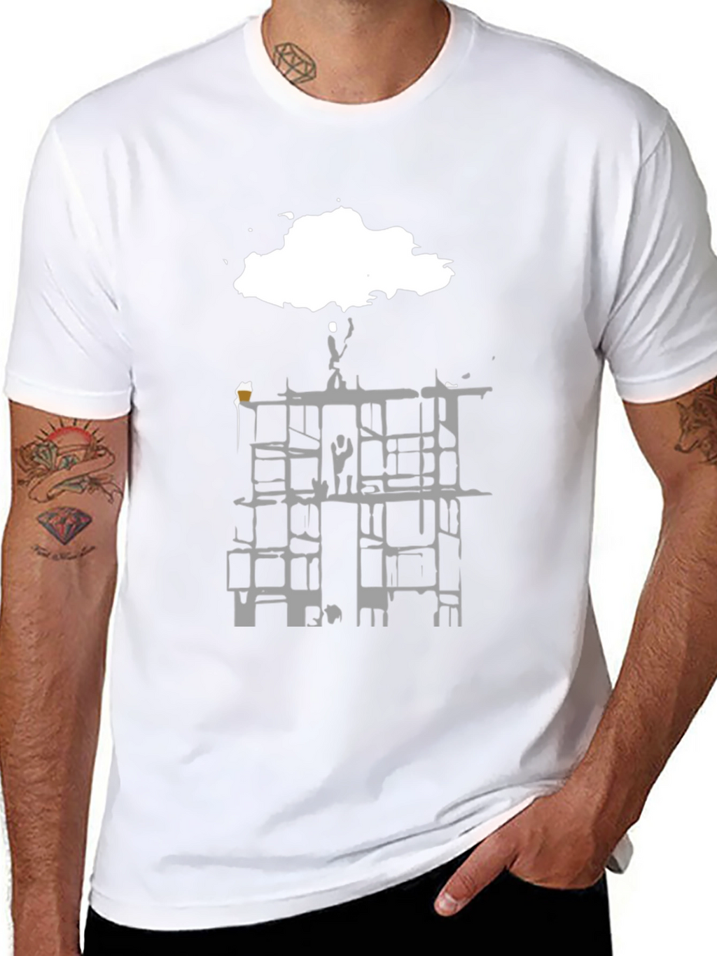 Abstract Cityscape T-Shirt