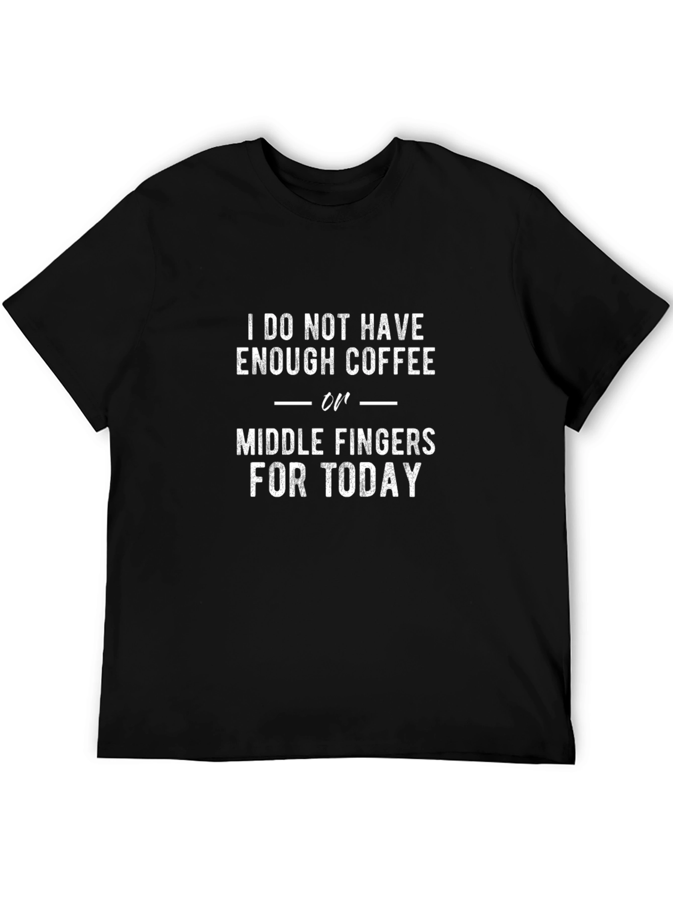 Coffee and Middle Fingers Funny T-Shirt