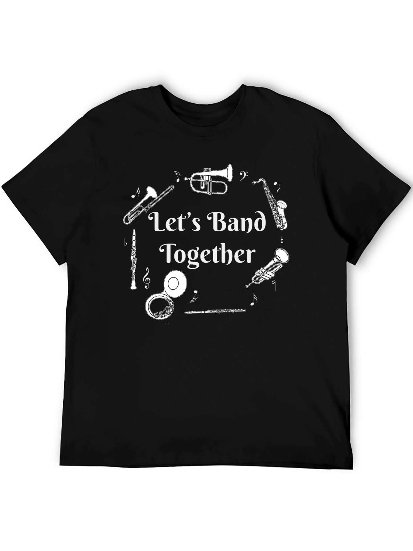 Lets Band Together T-Shirt - Music Lover Tee