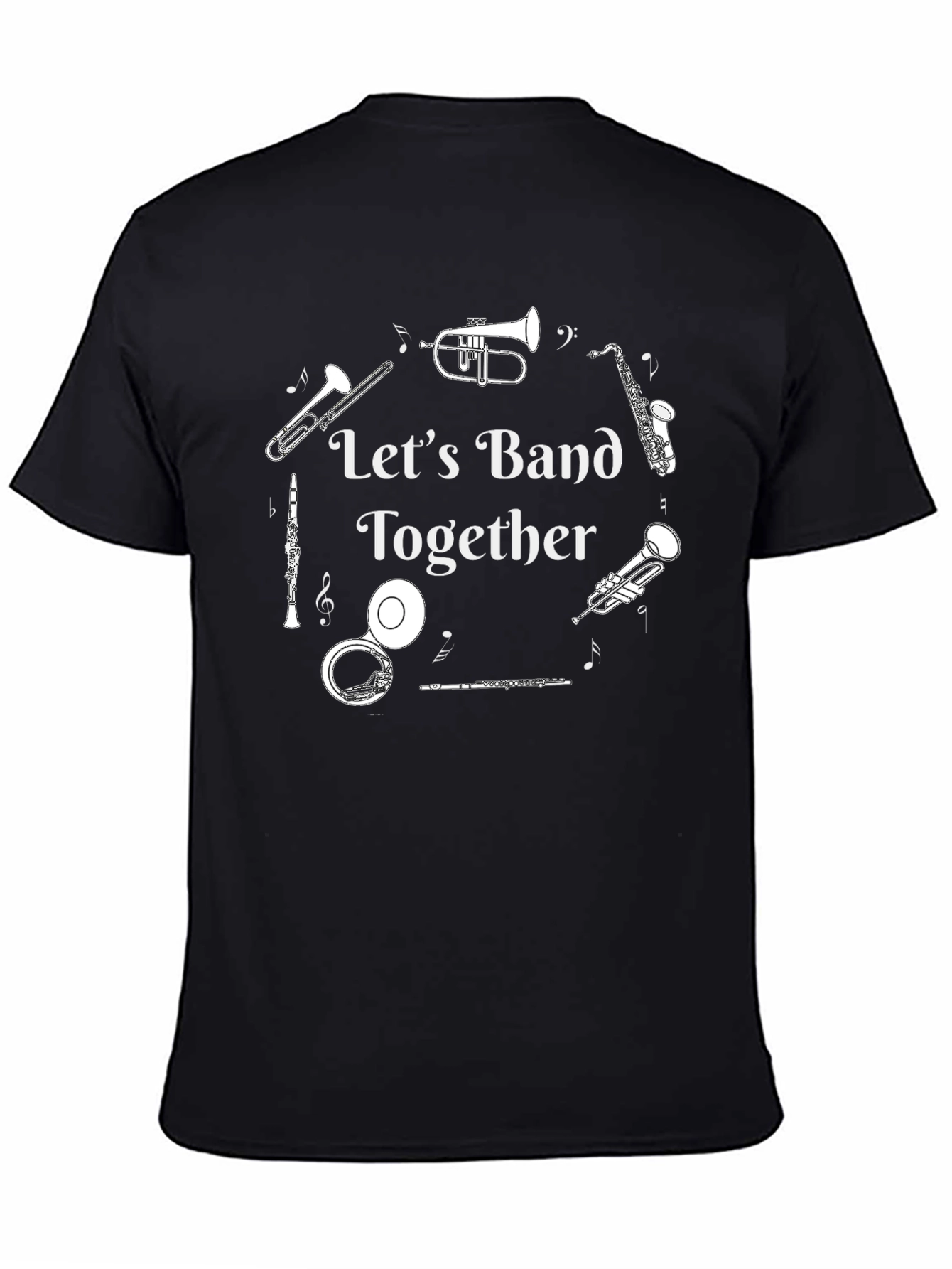 Lets Band Together T-Shirt - Music Lover Tee