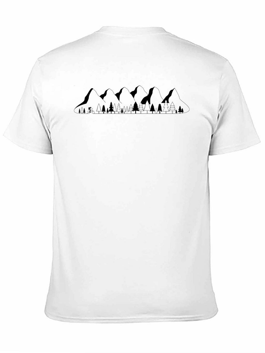 Mountainscape Graphic Tee - Nature Lovers Black T-Shirt