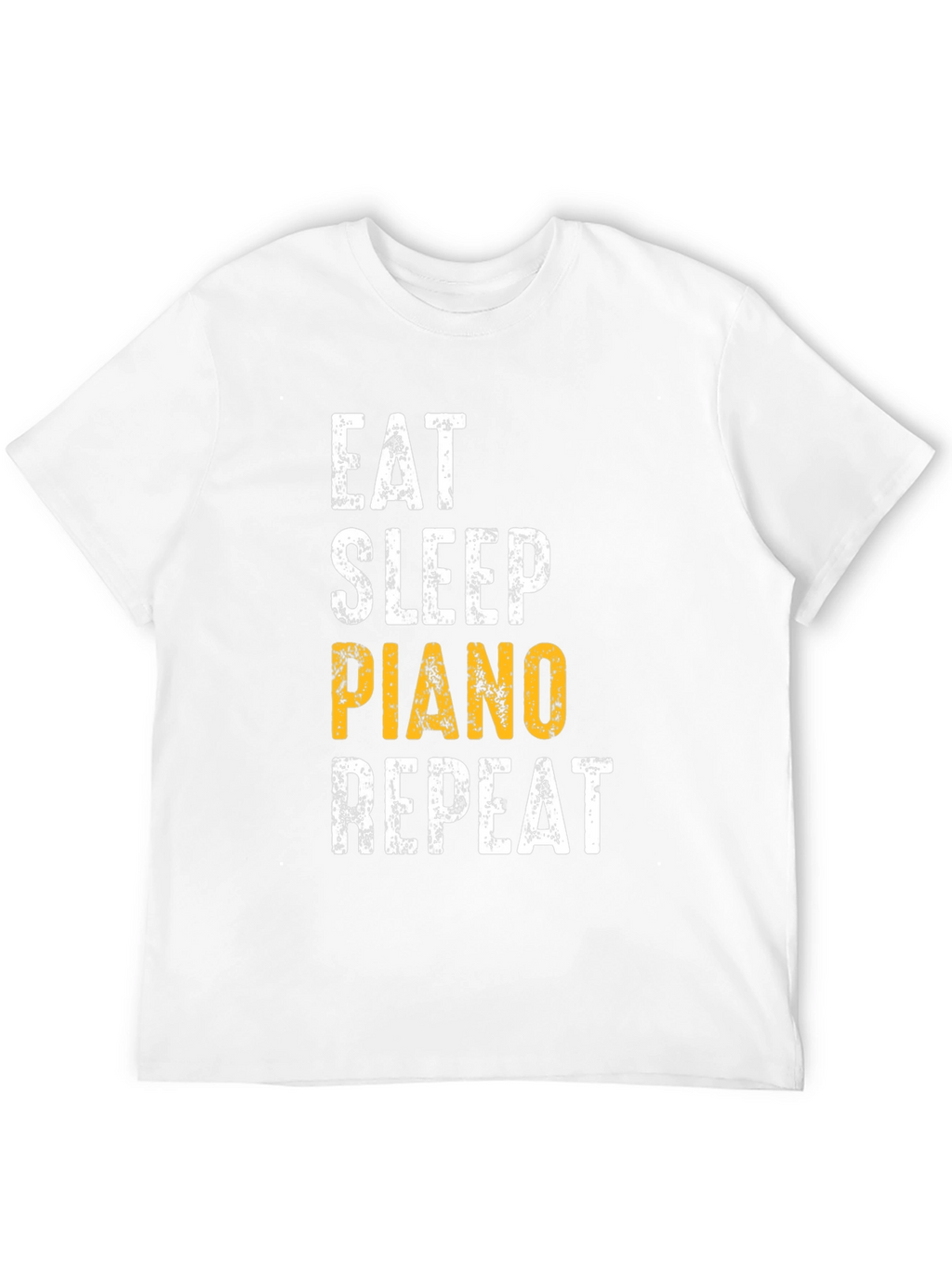Eat Sleep Piano Repeat Black Graphic Tee