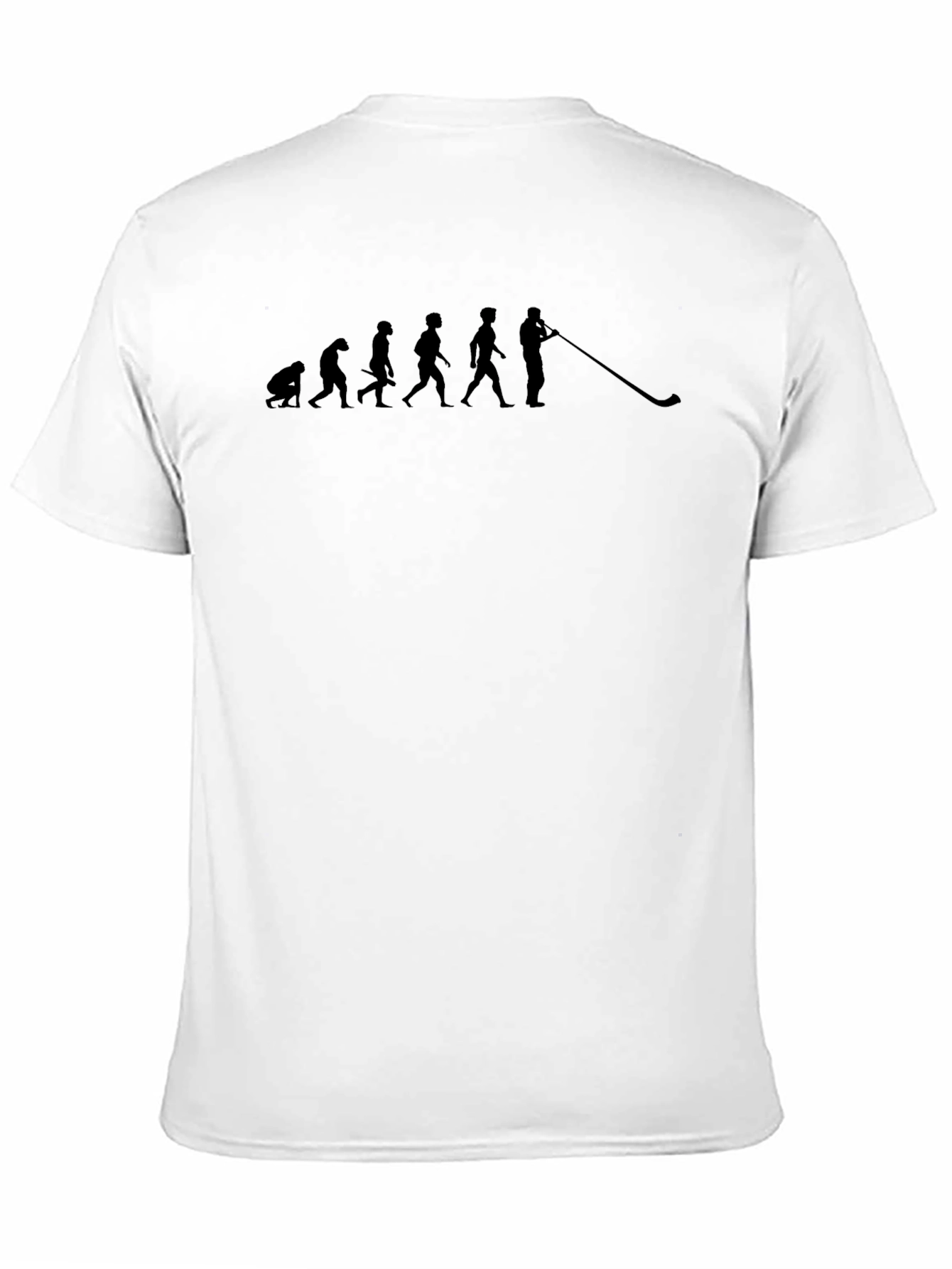 Evolution of Alphorn Player Black T-Shirt