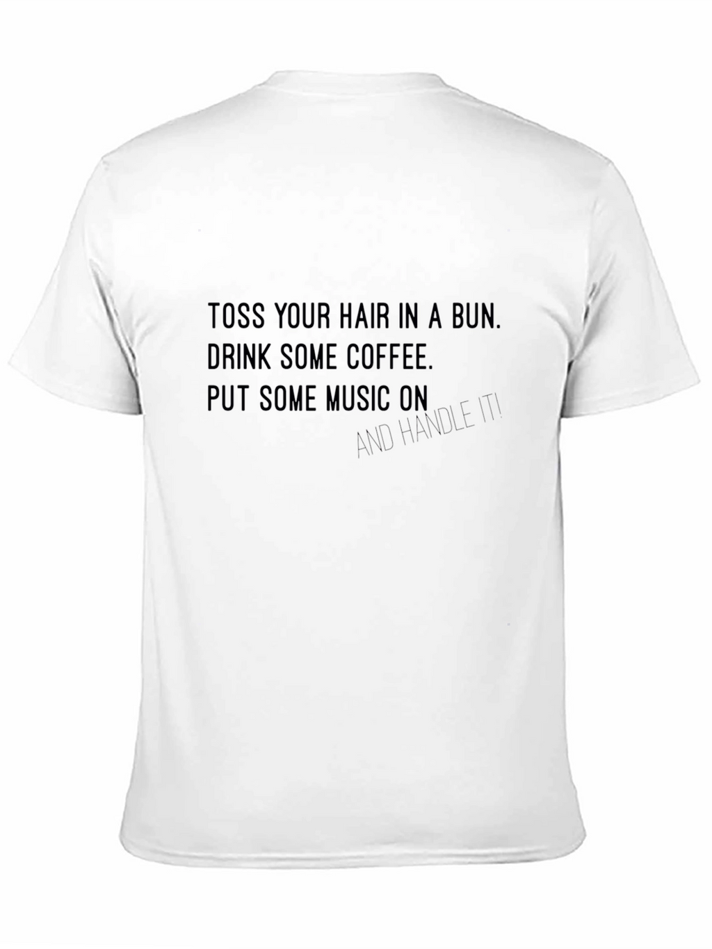 Toss Hair Coffee Music Graphic Tee