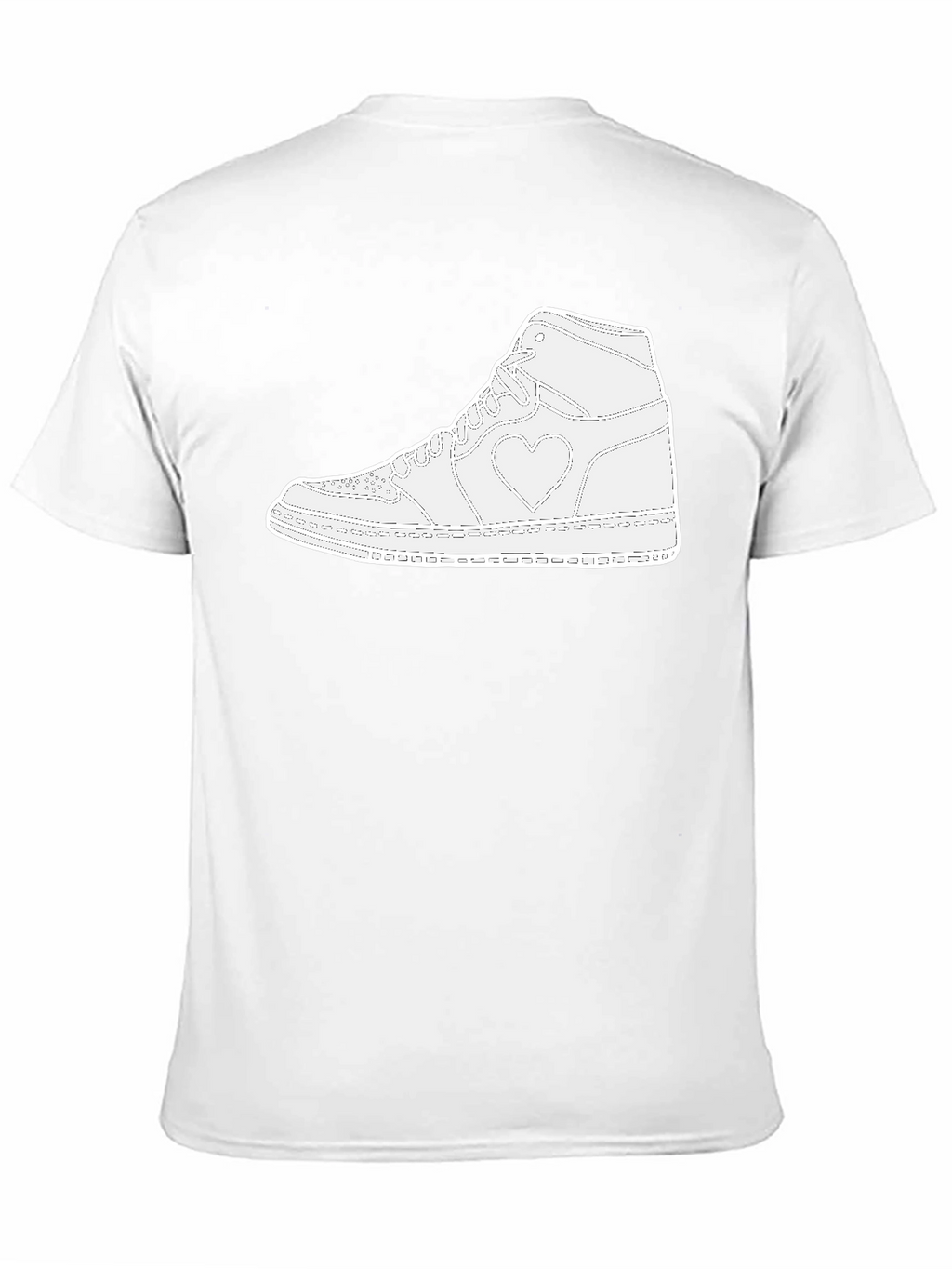Heart Sneaker Graphic Tee - Black