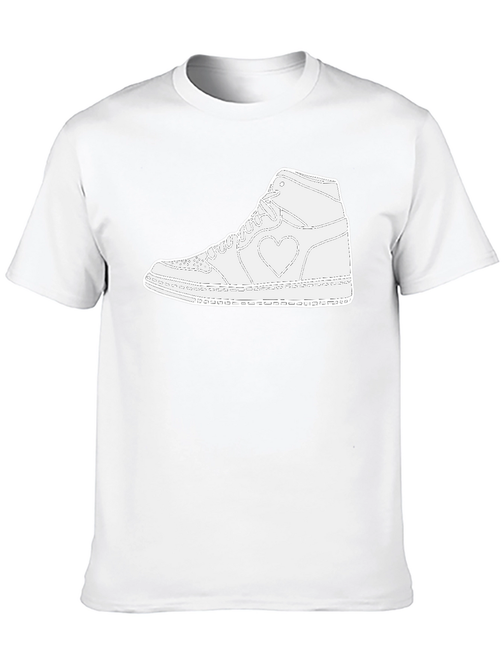 Heart Sneaker Graphic Tee - Black