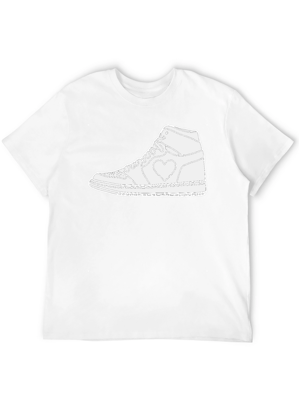 Heart Sneaker Graphic Tee - Black