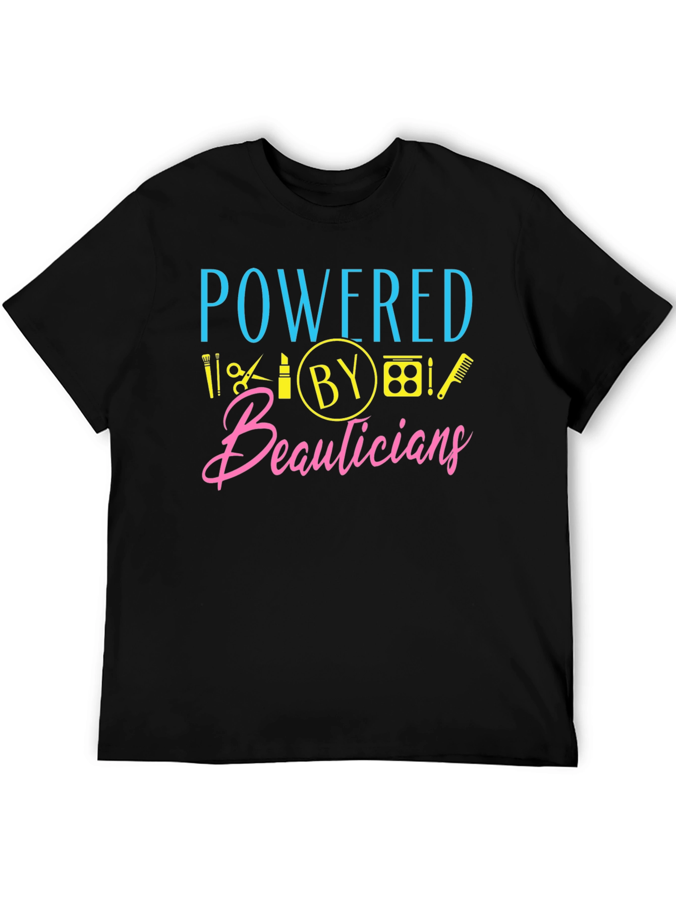 Powered By Beauticians Graphic Tee - Black