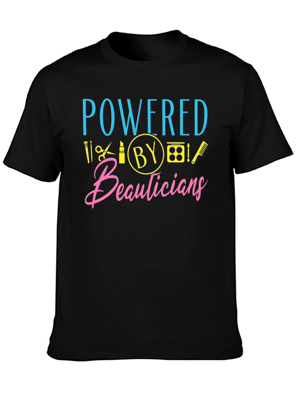 Powered By Beauticians Graphic Tee - Black