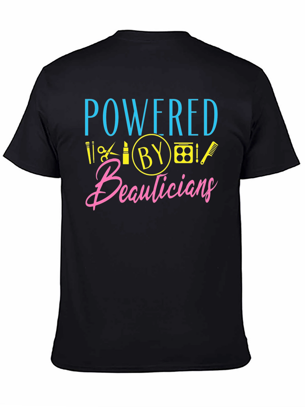 Powered By Beauticians Graphic Tee - Black