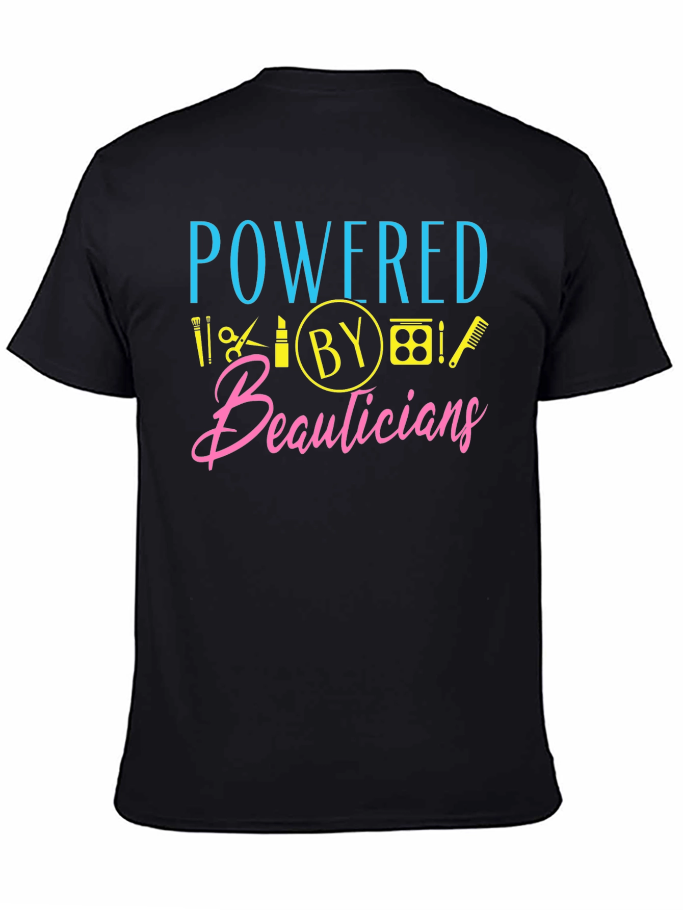 Powered By Beauticians Graphic Tee - Black