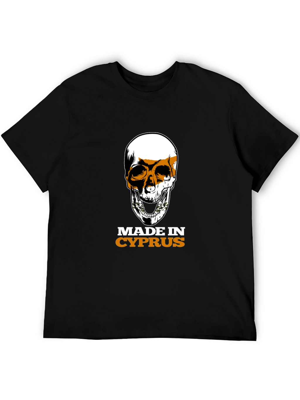 Cyprus Flag Skull T-Shirt - Made in Cyprus