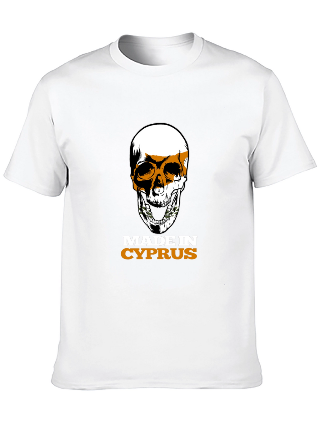 Cyprus Flag Skull T-Shirt - Made in Cyprus