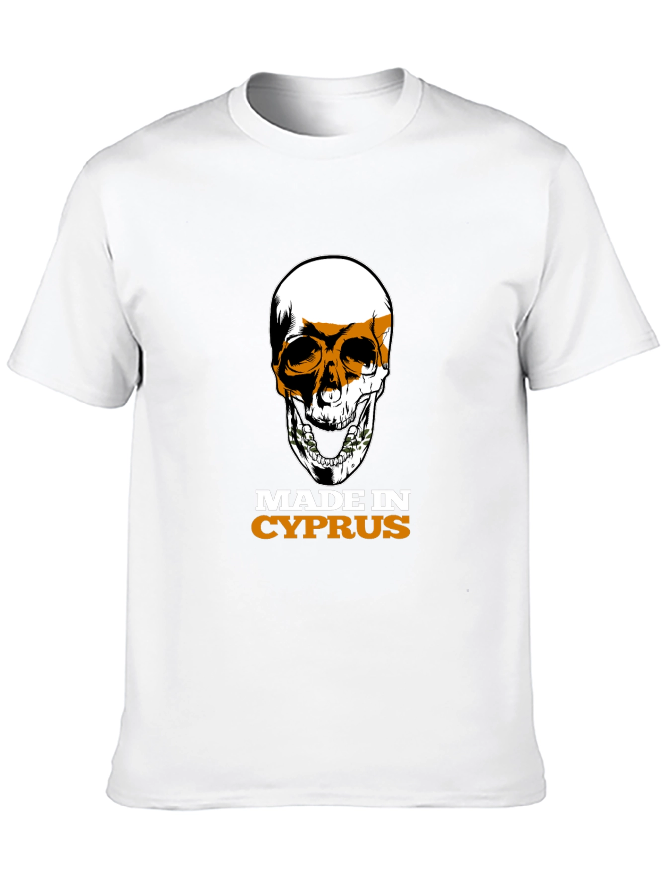 Cyprus Flag Skull T-Shirt - Made in Cyprus