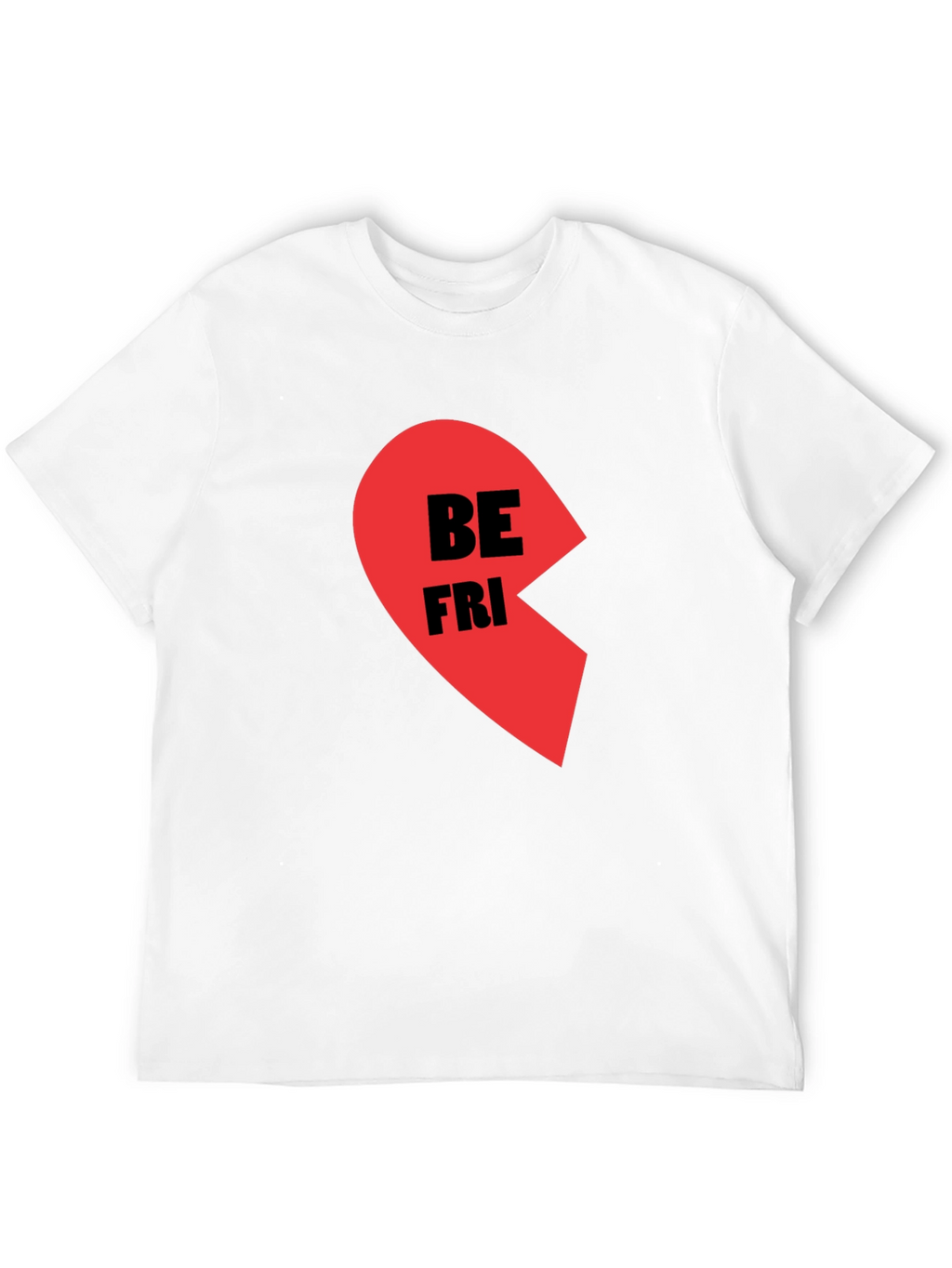 Best Friends Half Heart Graphic Tee