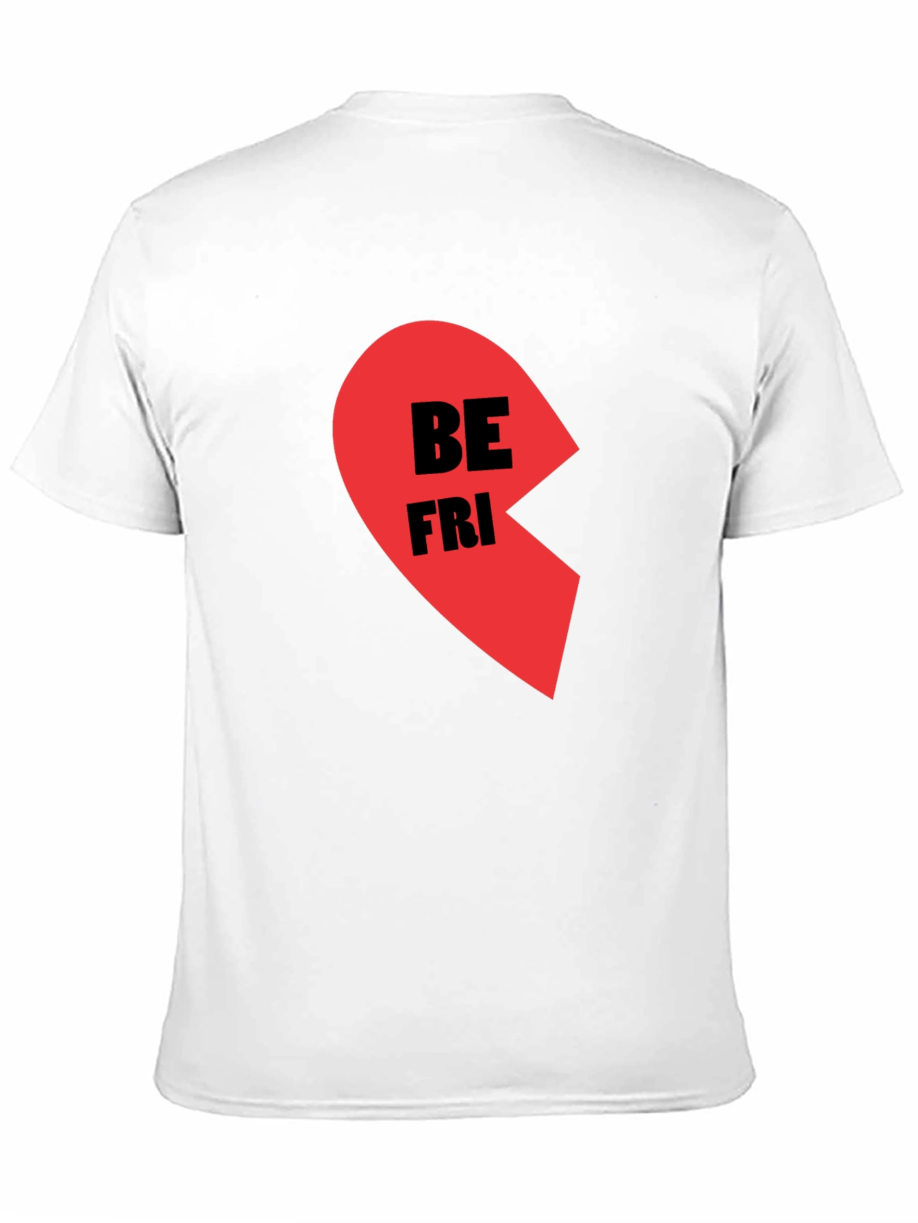 Best Friends Half Heart Graphic Tee