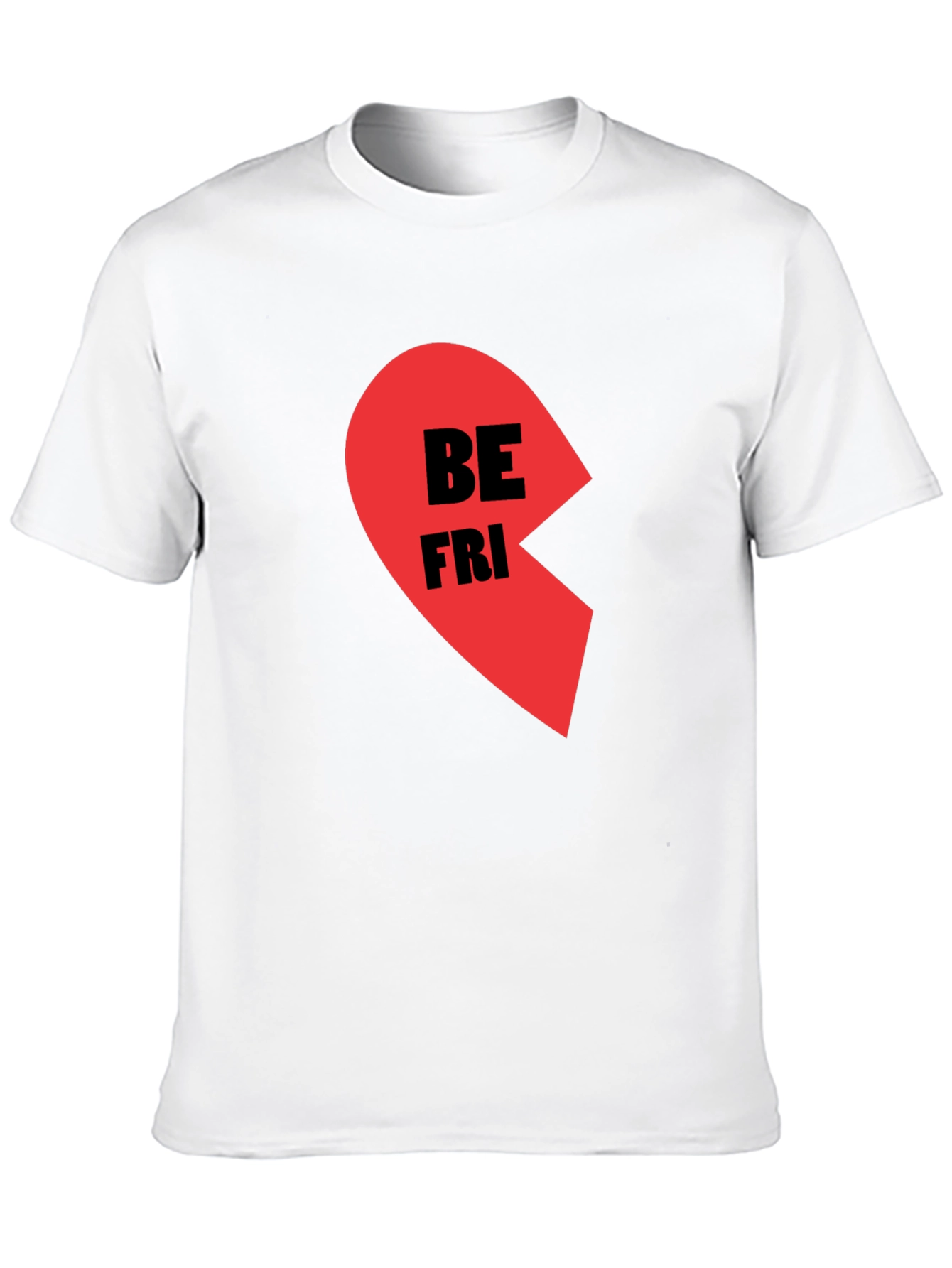 Best Friends Half Heart Graphic Tee