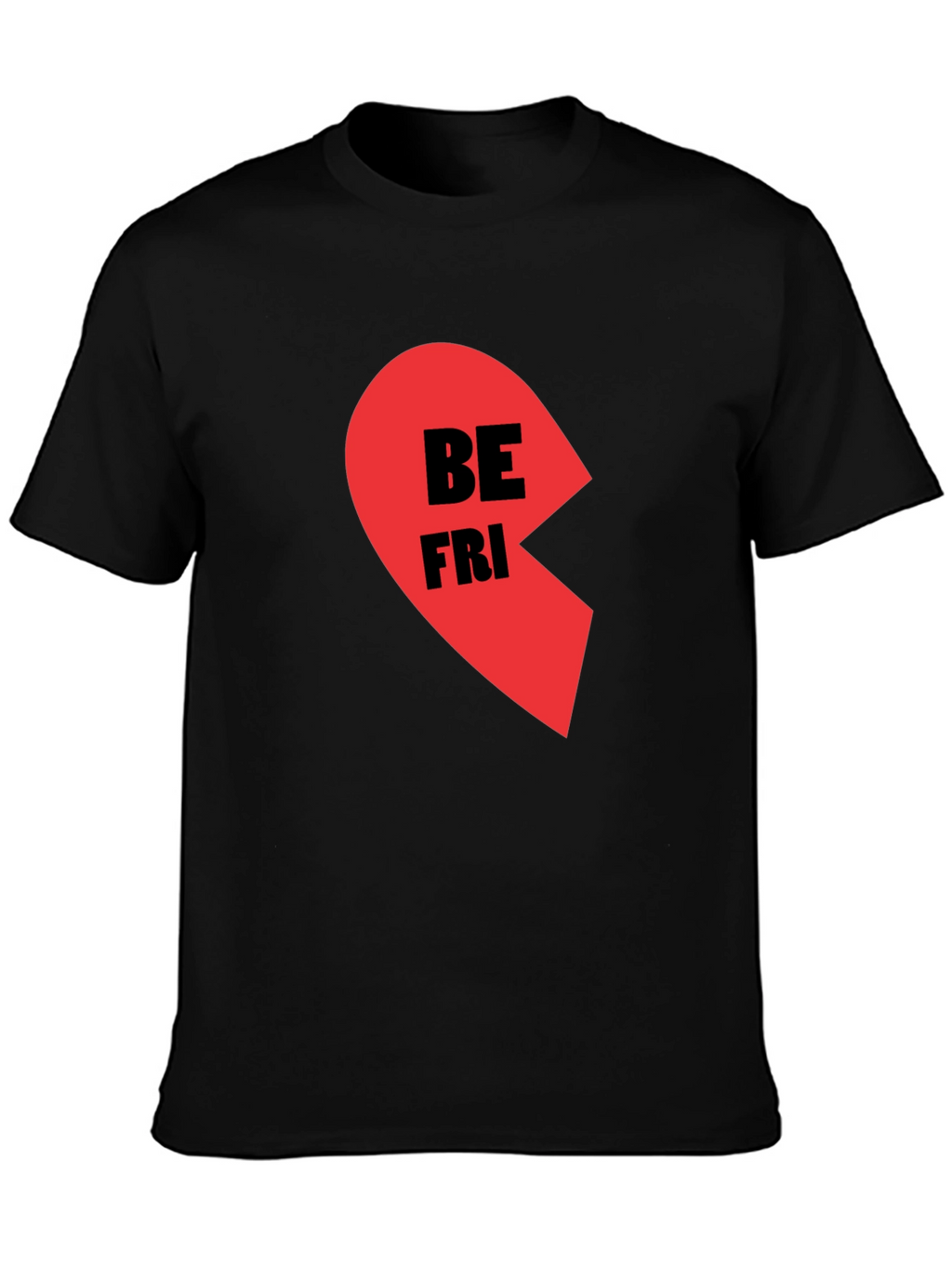 Best Friends Half Heart Graphic Tee
