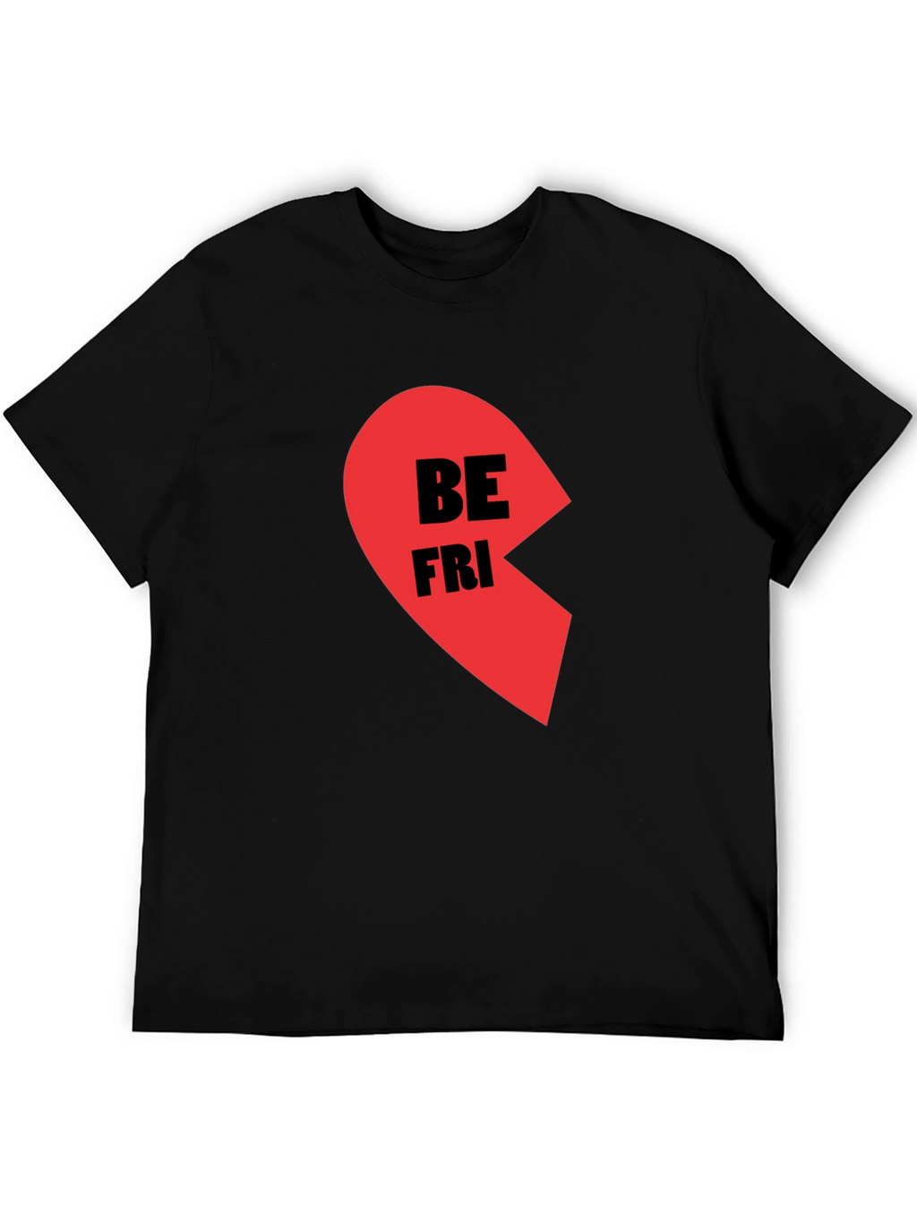Best Friends Half Heart Graphic Tee