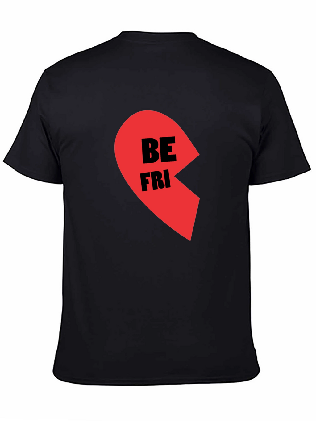 Best Friends Half Heart Graphic Tee