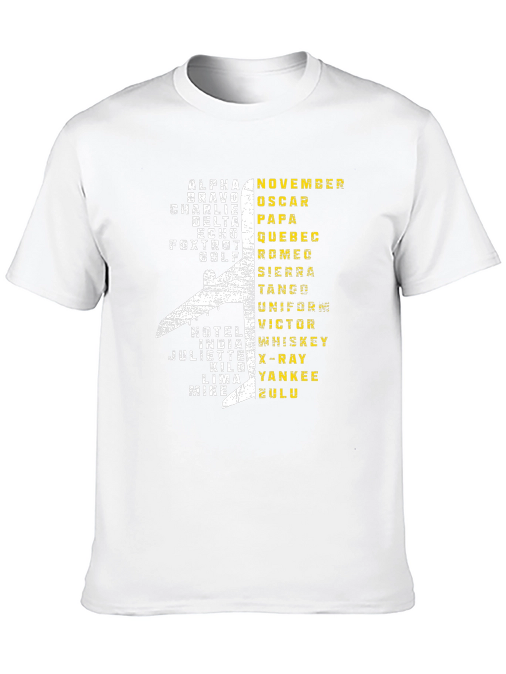 Aviation Alphabet Pilot T-Shirt - Airplane Design