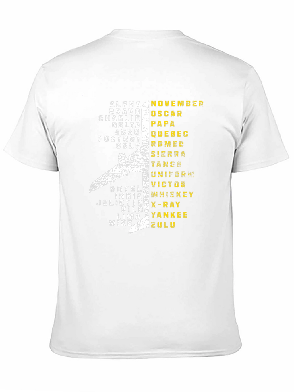 Aviation Alphabet Pilot T-Shirt - Airplane Design