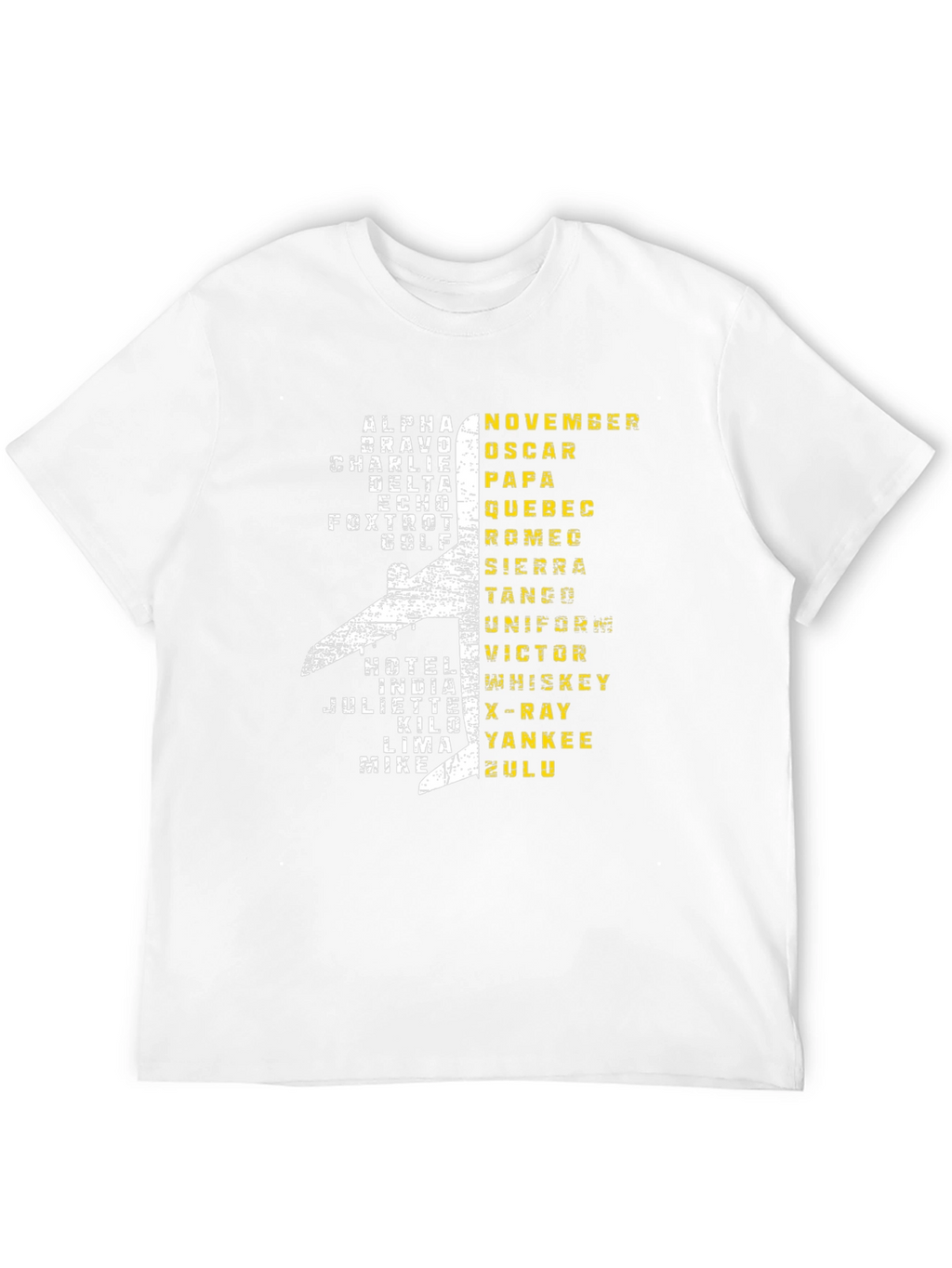 Aviation Alphabet Pilot T-Shirt - Airplane Design