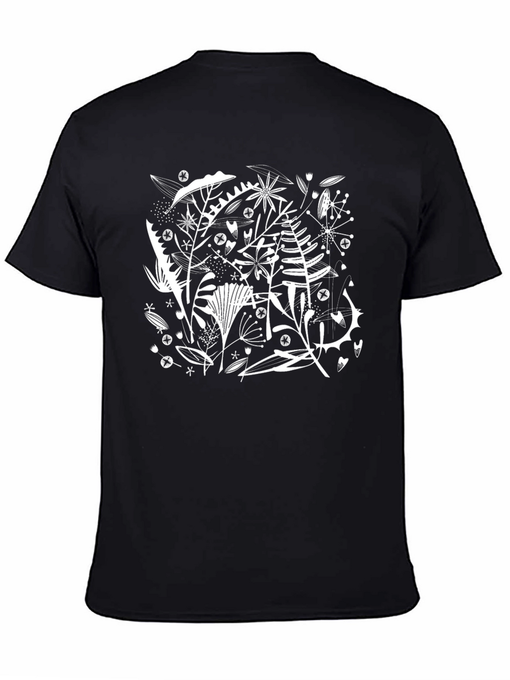 Floral Black T-Shirt