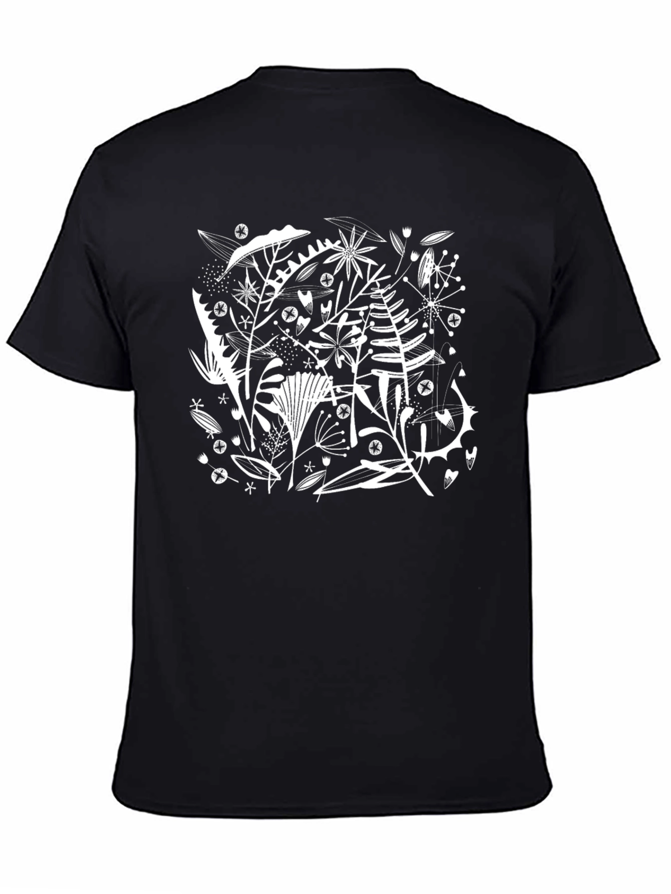 Floral Black T-Shirt