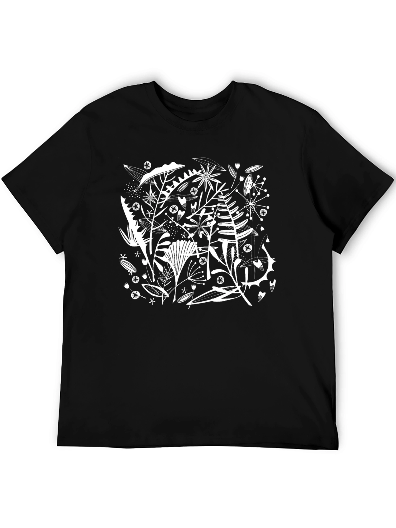 Floral Black T-Shirt