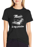 Music is My Passion Piano T-Shirt
