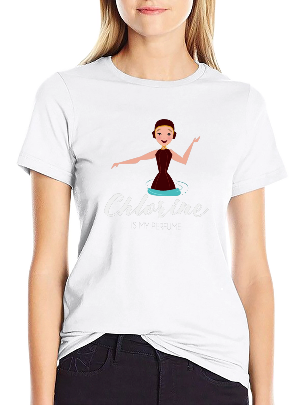Chlorine is my Perfume T-Shirt - Synchronized Swimming