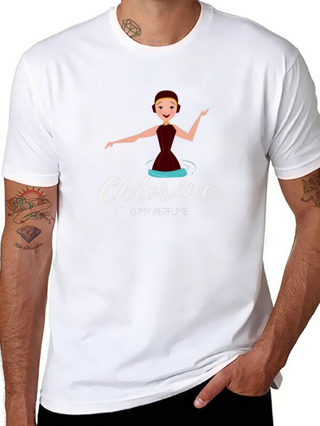 Chlorine is my Perfume T-Shirt - Synchronized Swimming