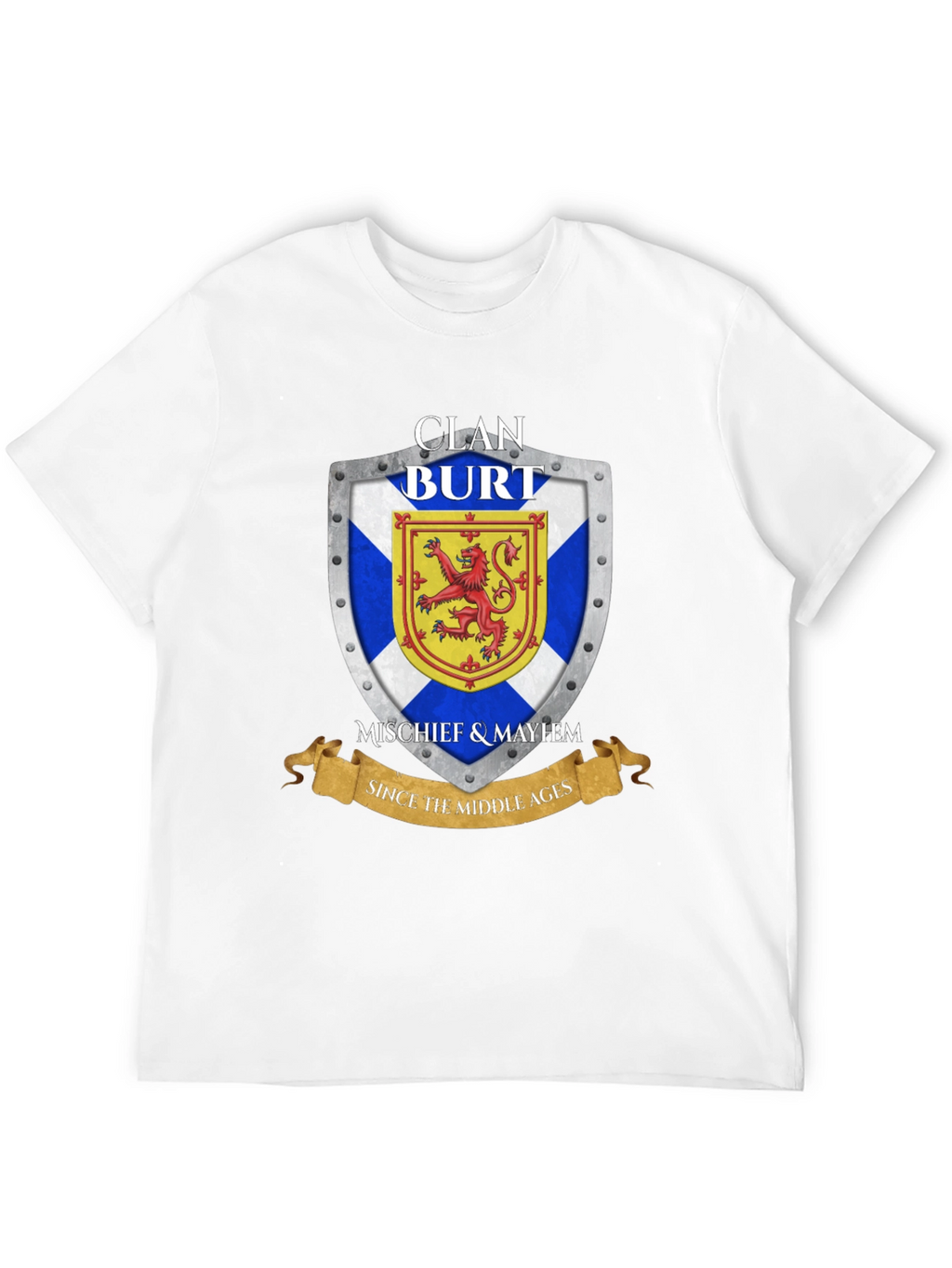 Clan Burt Shield T-Shirt - Scottish Pride