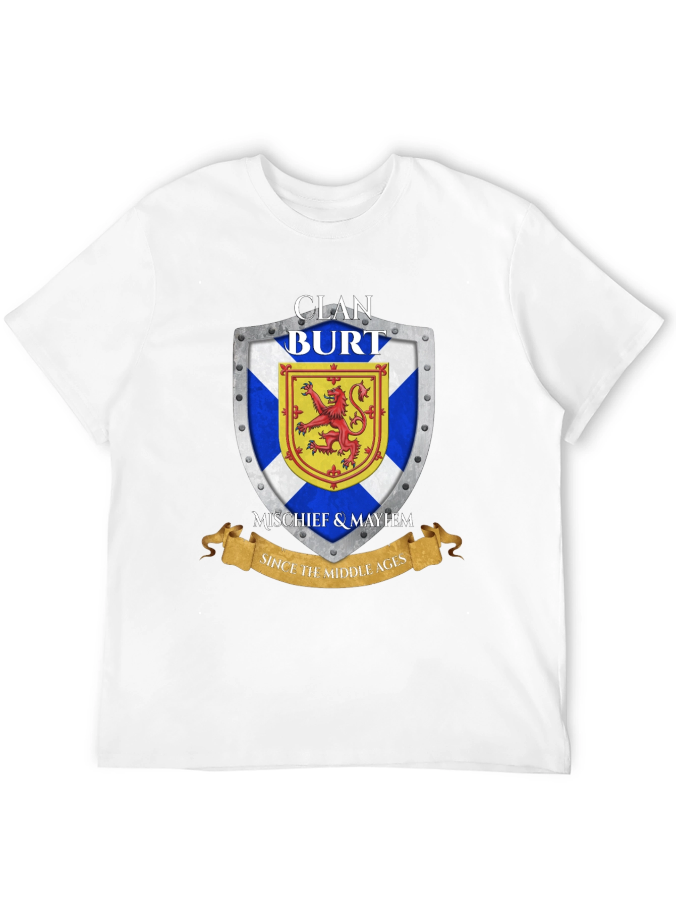 Clan Burt Shield T-Shirt - Scottish Pride